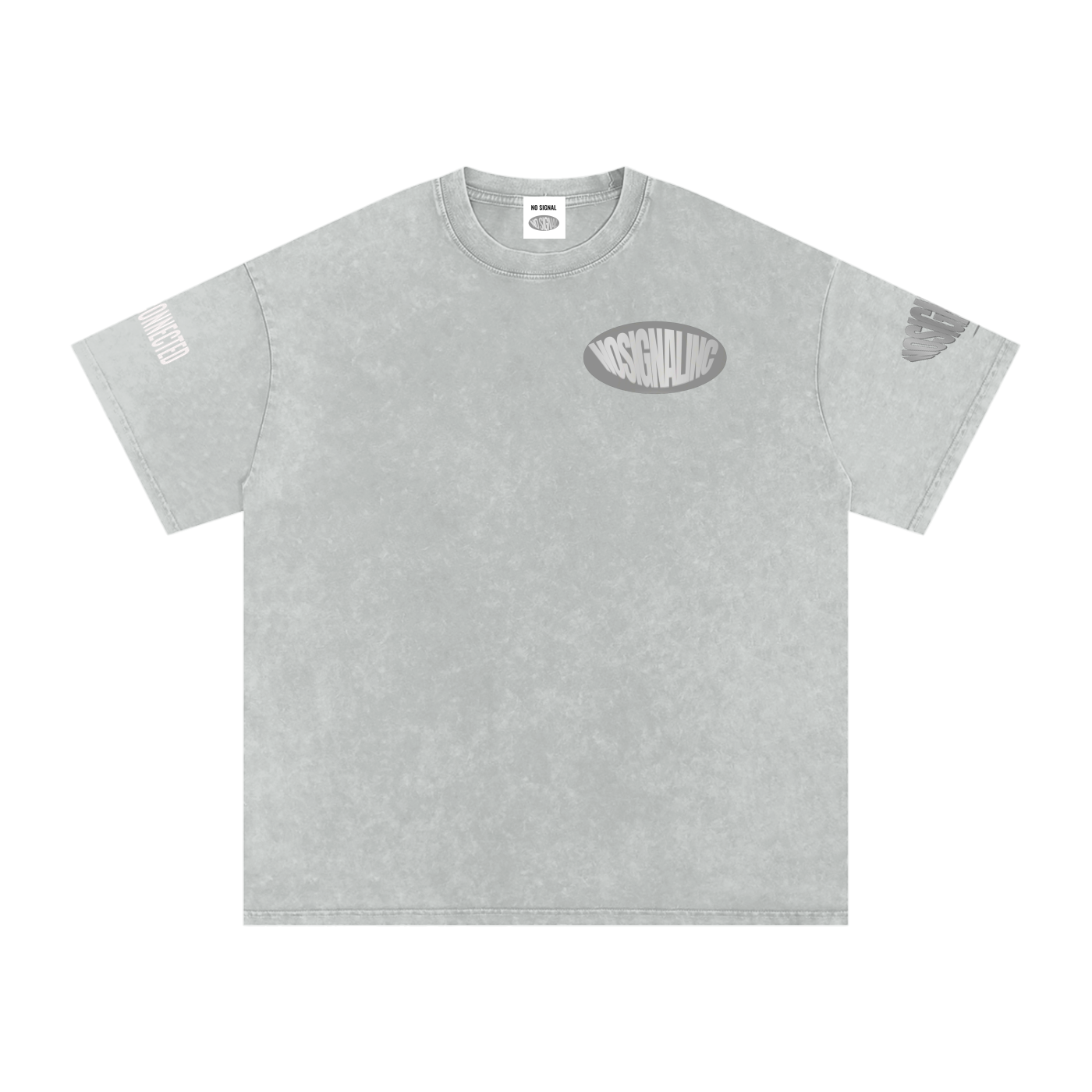 Snow Washed Oversized Cotton T-Shirt